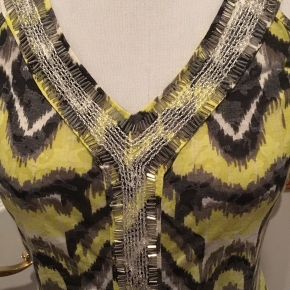 INC beaded top, small, EUC - Picture 4 of 4